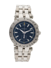  Shop Authentic Versace V-Race Sport Black Dial Silver Steel Strap Watch for Men - VAH010016 - Luxxuri