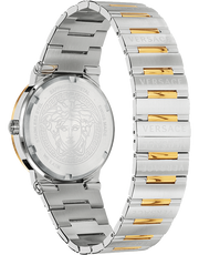  Shop Authentic Versace Greca Silver Dial Two Tone Steel Strap Watch for Men - VEVI00320 - Luxxuri