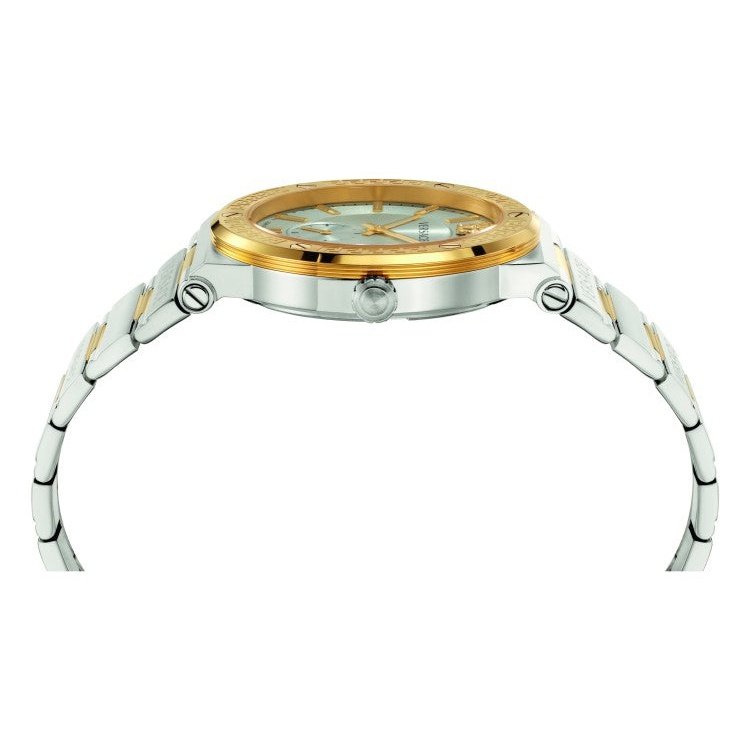  Shop Authentic Versace Greca Green Dial Silver Steel Strap Watch for Women - VEVH00720 - Luxxuri