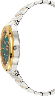  Shop Authentic Versace Greca Green Dial Silver Steel Strap Watch for Men - VEVI00420 - Luxxuri