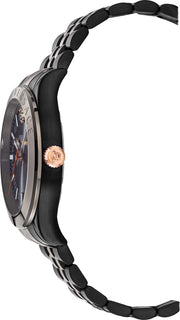  Shop Authentic Versace Hellenyium Analog Black Dial Black Steel Strap Watch For Men - VEVK00320 - Luxxuri