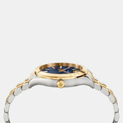  Shop Authentic Versace Hellenyium Quartz Blue Dial Two Tone Steel Strap Watch for Men - VEVK00520 - Luxxuri