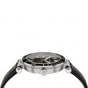  Shop Authentic Versace Greca Sport Quartz Black Dial Black Leather Strap Watch For Men - VEZ300221 - Luxxuri