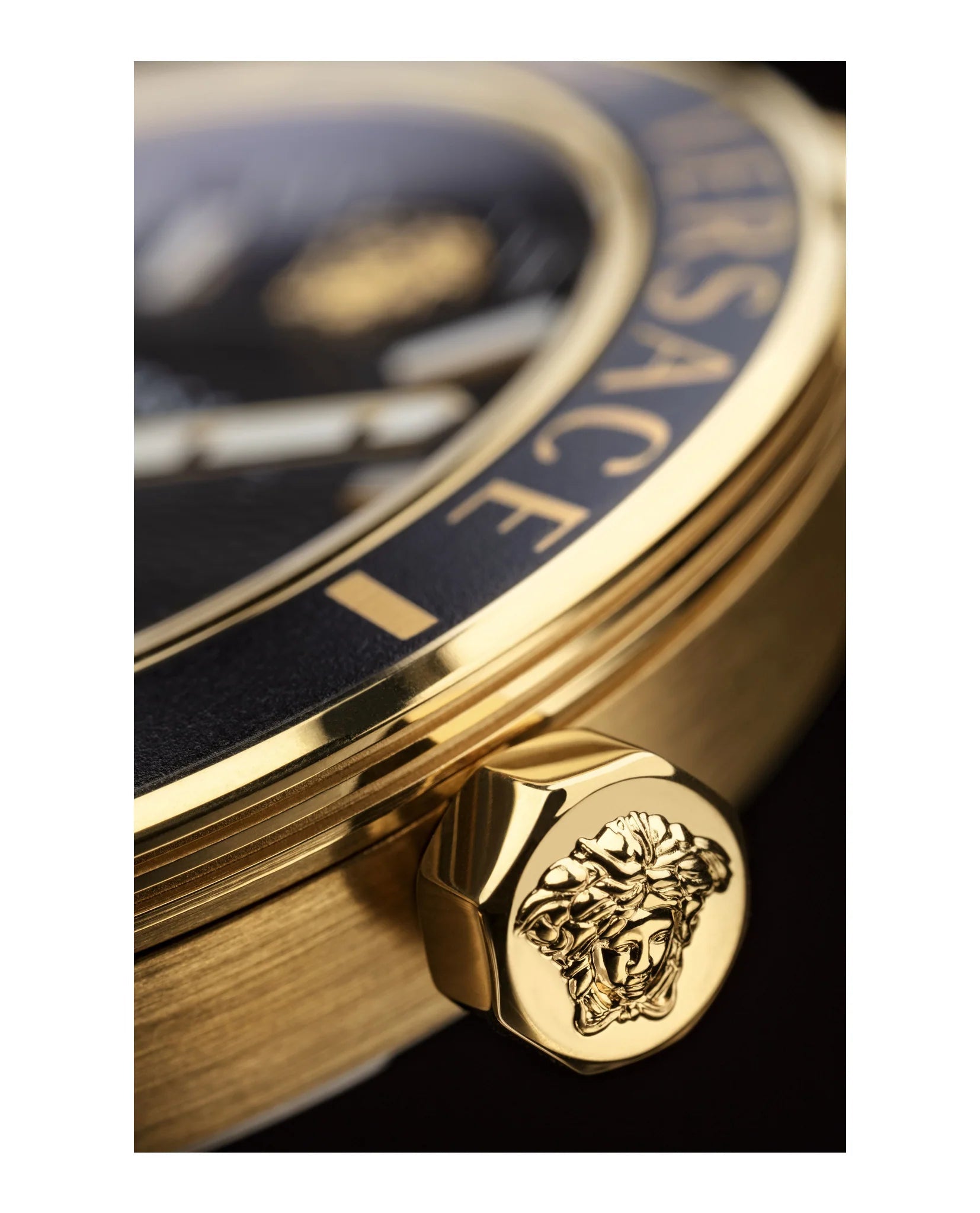  Shop Authentic Versace Greca Sport Quartz Black Dial Gold Steel Strap Watch for Men - VEZ300721 - Luxxuri