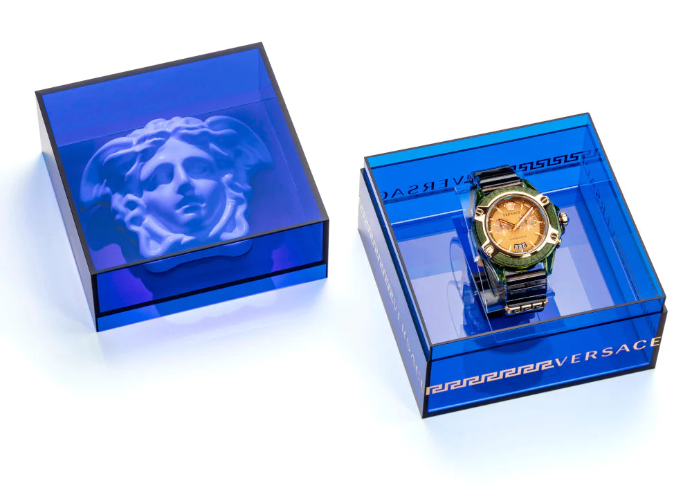  Shop Authentic Versace Icon Active Chronograph Gold Dial Black Silicone Strap Watch For Men - VEZ700321 - Luxxuri