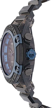  Shop Authentic Versace icon Active Chronograph Black Dial Black Silicone Strap Watch For Men - VEZ700622 - Luxxuri