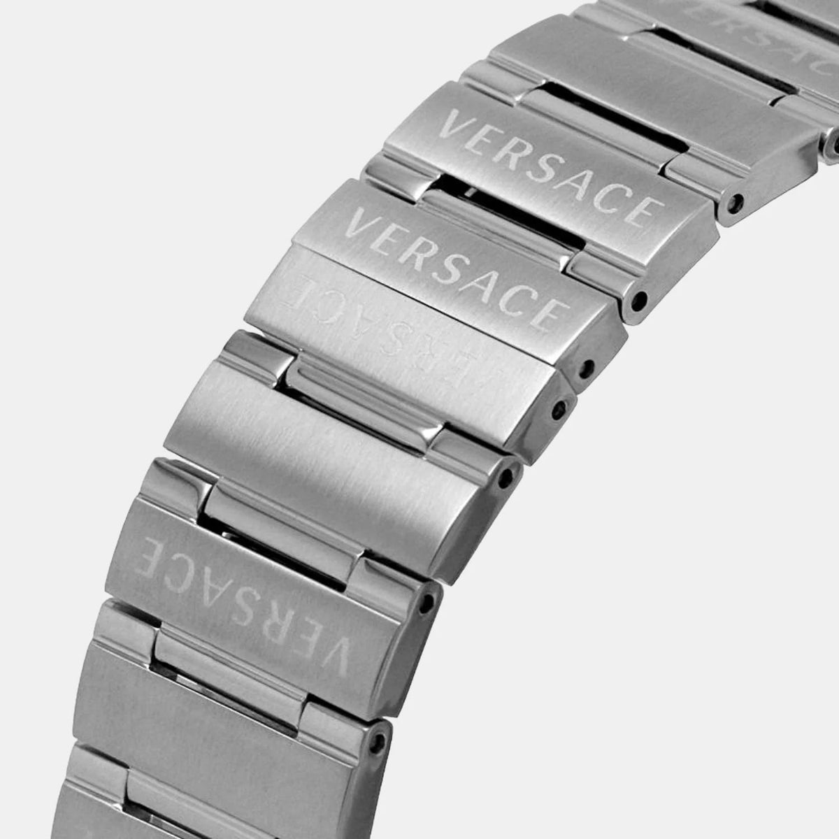  Shop Authentic Versace Greca Quartz Blue Dial Silver Steel Strap Watch For Men - VEZ900221 - Luxxuri