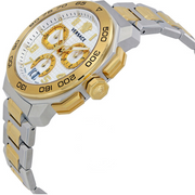  Shop Authentic Versace Dylos Chronograph Silver Dial Two Tone Steel Strap Watch for Men - VQC030015 - Luxxuri