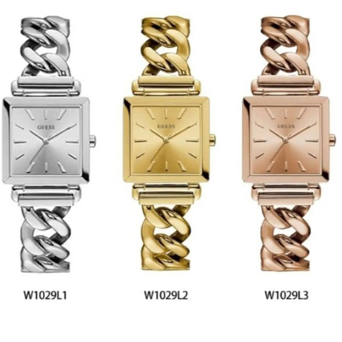  Shop Authentic Guess Vanity Silver Dial Silver Steel Strap Watch for Women - W1029L1 - Luxxuri