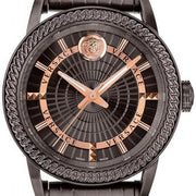 Shop Authentic Versace Viamond Quartz Black Dial Grey Steel Strap Watch For Men - VEPO00520 - Luxxuri