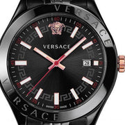 Shop Authentic Versace Hellenyium Analog Black Dial Black Steel Strap Watch For Men - VEVK00320 - Luxxuri