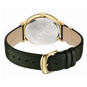  Shop Authentic Versace V-Circle Manifesto Gold Dial Black Leather Strap Watch for Men - VBQ030017 - Luxxuri