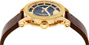  Shop Authentic Versace Code Quartz Blue Dial Brown Leather Strap Watch For Men - VEPO00220 - Luxxuri