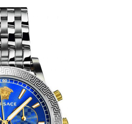 Shop Authentic Versace Sport Tech Chronograph Blue Dial Silver Steel Strap Watch for Men - VELT00219 - Luxxuri