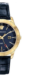  Shop Authentic Versace Univers Navy Blue Dial Navy Blue Leather Strap Watch for Men - VEBK00318 - Luxxuri