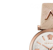  Shop Authentic Versace V-Twist White Dial White Leather Strap Watch for Women - VELS00419 - Luxxuri