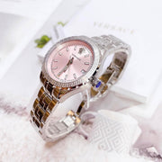  Shop Authentic Versace Hellenyium Pink Dial Silver Steel Strap Watch for Women - V12010015 - Luxxuri