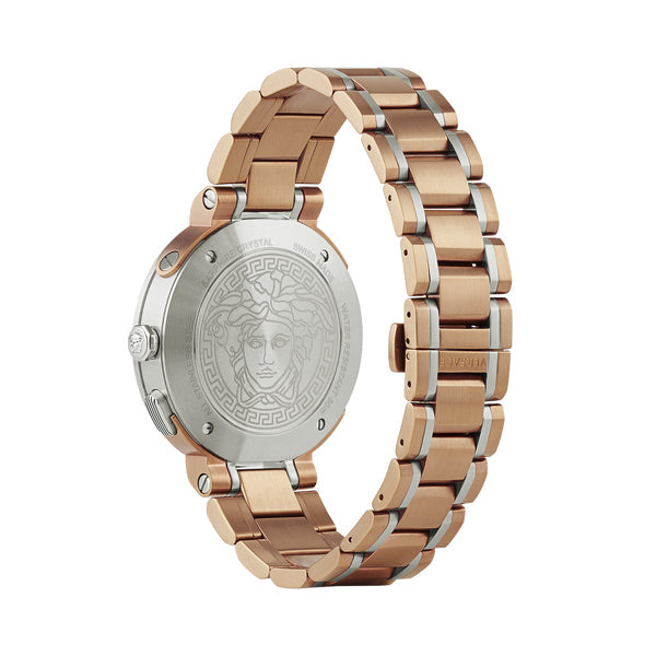  Shop Authentic Versace V Extreme Chronograph White Dial Rose Gold Stainless Steel Watch for Women - VCN050017 - Luxxuri