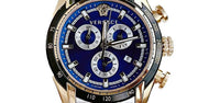  Shop Authentic Versace V-Ray Chronograph Quartz Blue Dial Two Tone Steel Strap Watch For Men - VE2I01021 - Luxxuri
