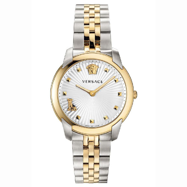  Shop Authentic Versace V-Urban Quartz Silver Dial Two Tone Steel Strap Watch for Men - VELQ00519 - Luxxuri