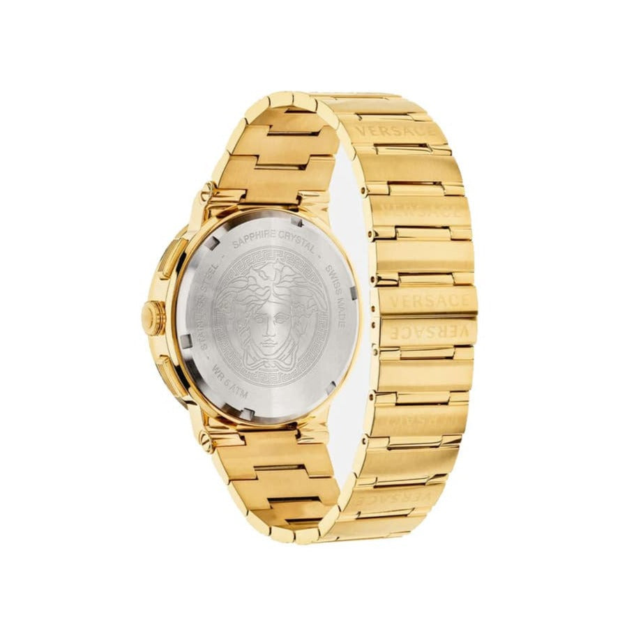  Shop Authentic Versace Greca Silver Dial Gold Steel Strap Watch for Men - VEVI00520 - Luxxuri