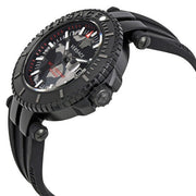 Shop Authentic Versace V-Race Diver Black Dial Black Rubber Strap Watch for Men - VAB050016 - Luxxuri