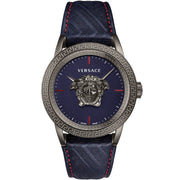  Shop Authentic Versace Palazzo Empire Blue Dial Blue Leather Strap Watch for Men - VERD00118 - Luxxuri