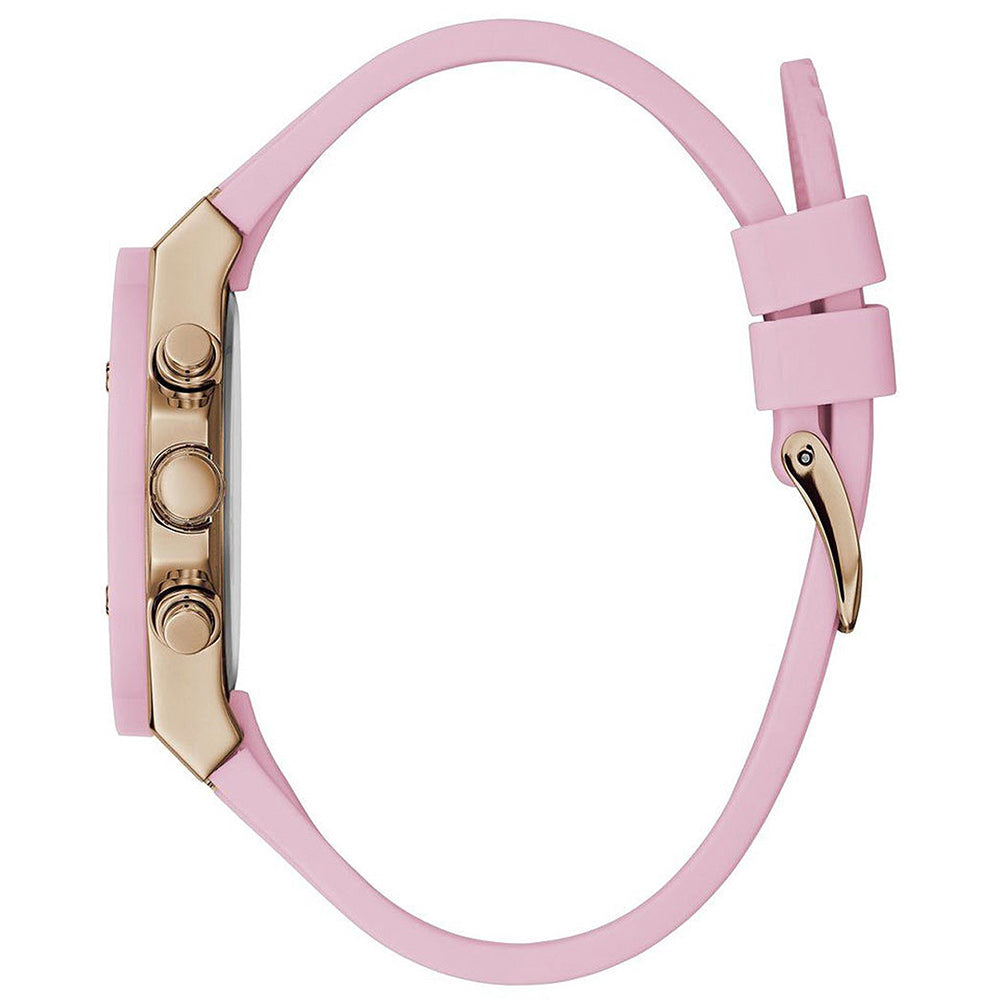  Shop Authentic Guess Athena White Dial Pink Rubber Strap Watch For Women - GW0030L4 - Luxxuri