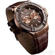  Shop Authentic Guess Rigor Analog Brown Dial Brown Leather Strap Watch For Men - W0040G3 - Luxxuri