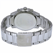  Shop Authentic Guess Exec Chronograph Quartz Black Dial Silver Steel Strap Watch For Men - W0075G1 - Luxxuri