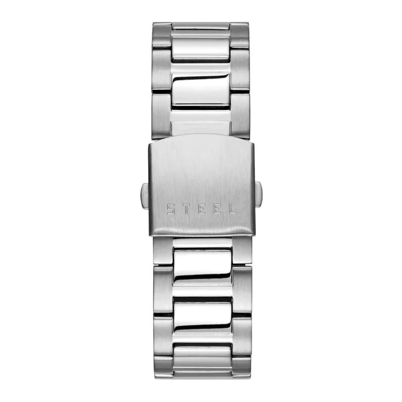  Shop Authentic Guess Exec Quartz Silver Dial Silver Steel Strap Watch for Men - W0075G3 - Luxxuri