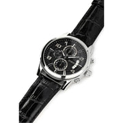  Shop Authentic Guess Exec Chronograph Quartz Black Dial Black Leather Strap Watch for Men - W0076G1 - Luxxuri