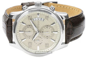 Shop Authentic Guess Exec Chronograph White Dial Brown Leather Strap Watch For Men - W0076G2 - Luxxuri