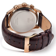  Shop Authentic Guess Exec Chronograph Brown Dial Brown Leather Strap Watch For Men - W0076G4 - Luxxuri