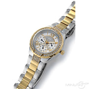  Shop Authentic Guess Viva Diamonds Silver Dial Two Tone Steel Strap Watch for Women - W0111L5 - Luxxuri