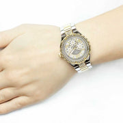  Shop Authentic Guess Viva Diamonds Silver Dial Two Tone Steel Strap Watch for Women - W0111L5 - Luxxuri