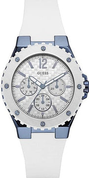  Shop Authentic Guess Overdrive Chronograph White Dial White Rubber Strap Watch for Women - W0149L6 - Luxxuri
