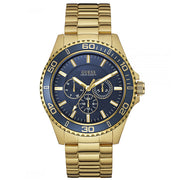  Shop Authentic Guess Chaser Multifunction Blue Dial Gold Steel Strap Watch for Men - W0172G5 - Luxxuri