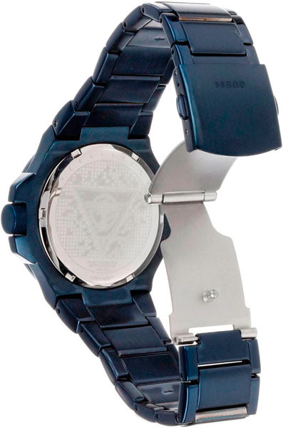  Shop Authentic Guess Rigor Multifunction Black Dial Blue Steel Strap Watch for Men - W0218G4 - Luxxuri