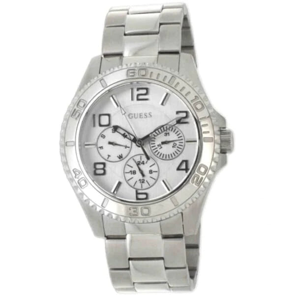  Shop Authentic Guess BFF Multifunction Silver Dial Silver Steel Strap Watch for Women - W0231L1 - Luxxuri