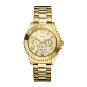  Shop Authentic Guess BFF Multifunction Gold Dial Gold Steel Strap Watch for Men - W0231L2 - Luxxuri