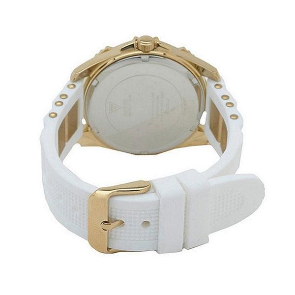  Shop Authentic Guess Intrepid White Dial Two Tone Silicone Strap Watch For Women - W0325L2 - Luxxuri