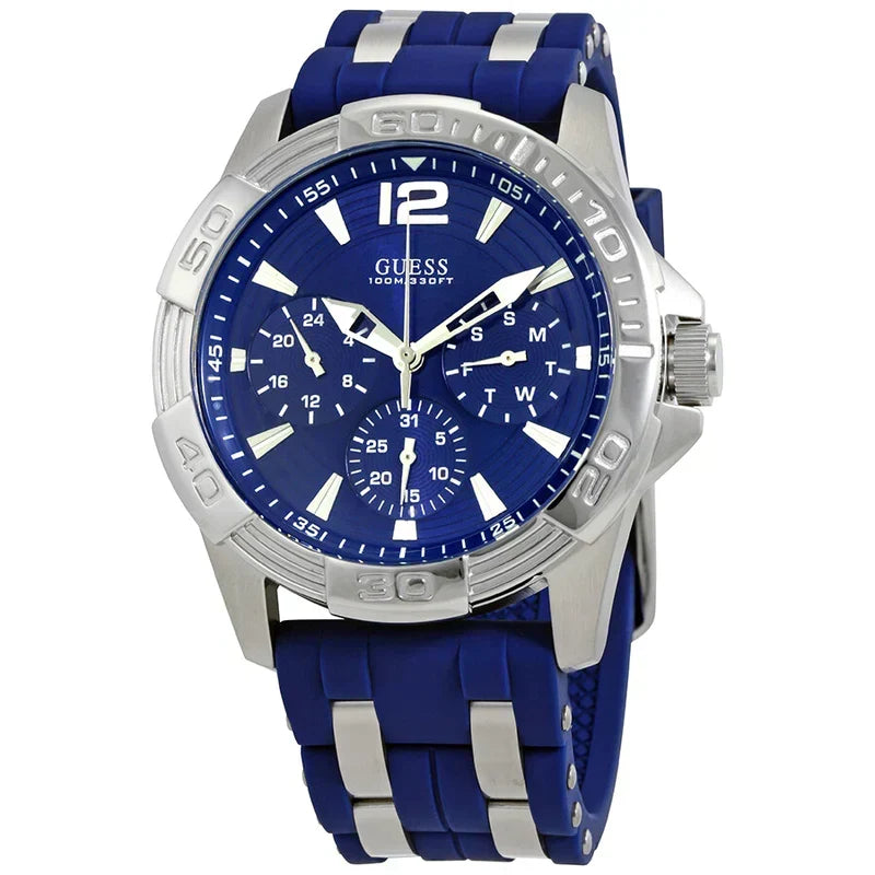  Shop Authentic Guess Oasis Multifunction Blue Dial Two Tone Steel Strap Watch for Men- W0366G2 - Luxxuri
