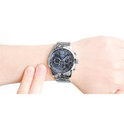  Shop Authentic Guess Horizon Chronograph Quartz Blue Dial Silver Steel Strap Watch for Men - W0379G3 - Luxxuri