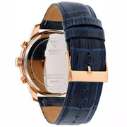  Shop Authentic Guess Horizon Chronograph Blue Dial Blue Leather Strap Watch For Men - W0380G5 - Luxxuri