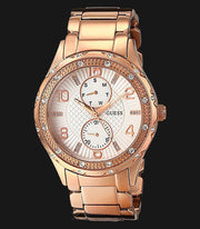  Shop Authentic Guess Siren Diamonds White Dial Rose Gold Steel Strap Watch for Women - W0442L3 - Luxxuri
