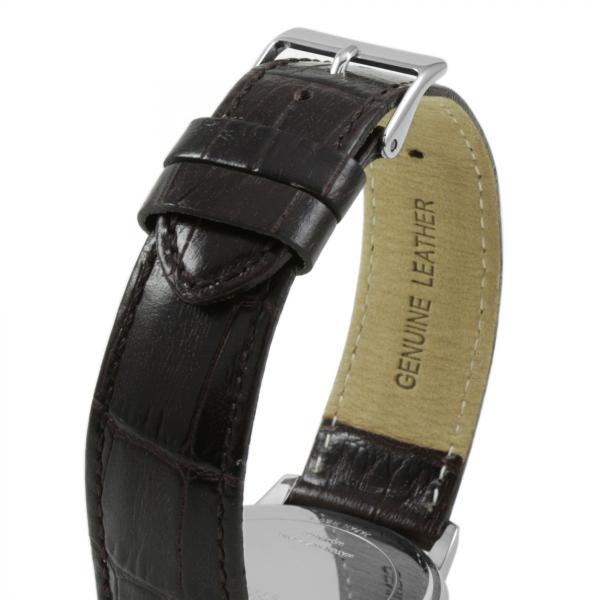  Shop Authentic Guess Wafer Analog Blue Dial Brown Leather Strap Watch For Men - W0496G2 - Luxxuri