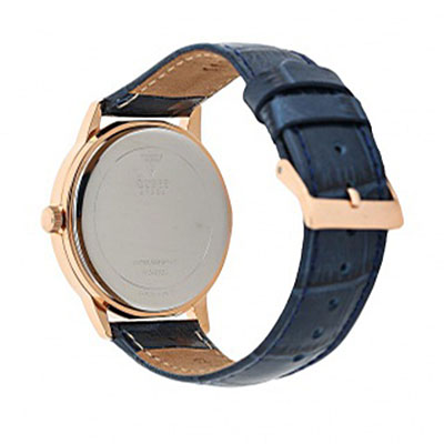  Shop Authentic Guess Analog Blue Dial Blue Leather Strap Watch For Men - W0496G4 - Luxxuri