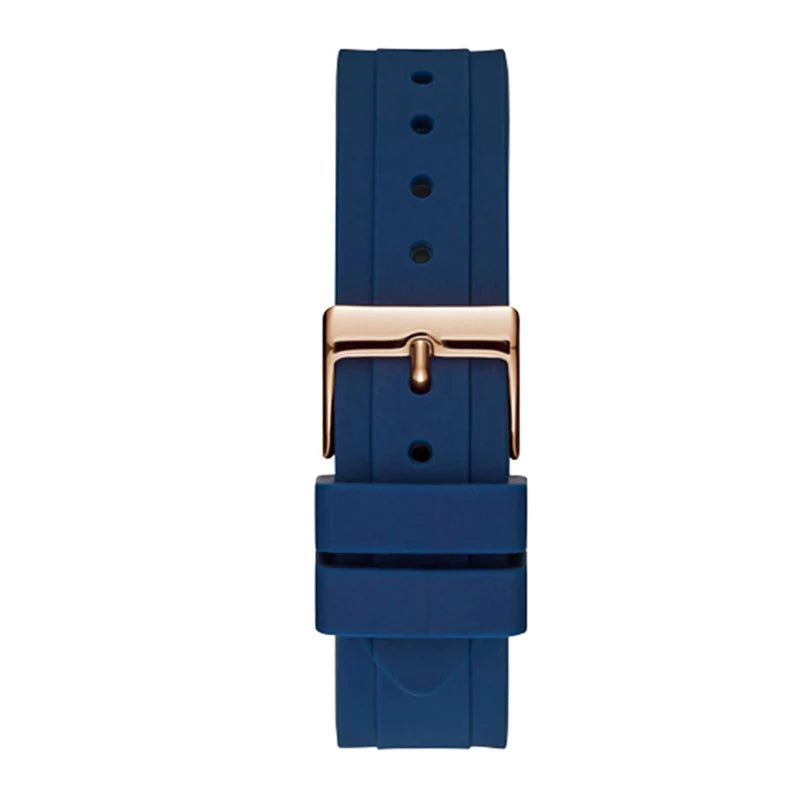  Shop Authentic Guess Analog Quartz Blue Dial Blue Rubber Strap Watch For Women - W0562L3 - Luxxuri