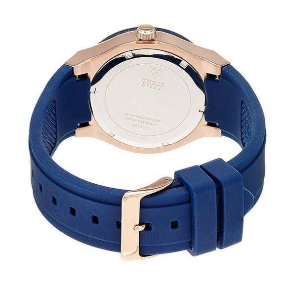  Shop Authentic Guess Jet Setter Analog Quartz Blue Dial Blue Rubber Strap Watch For Women - W0571L1 - Luxxuri